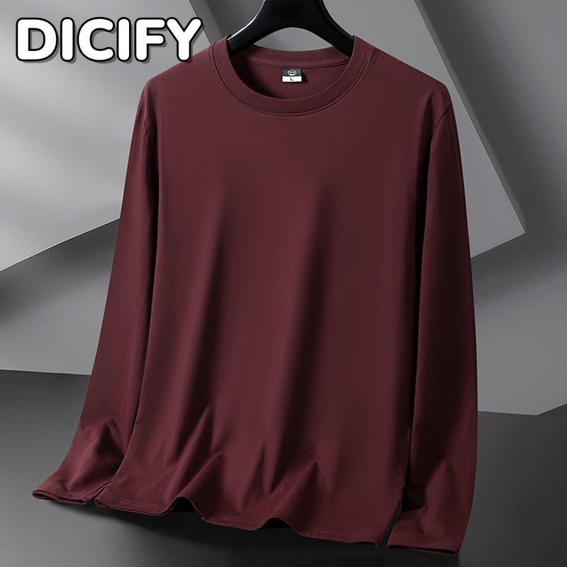 DICIFY Men's Fashion Long Sleeve Casual Autumn Winter O-Neck Blouses & Shirts