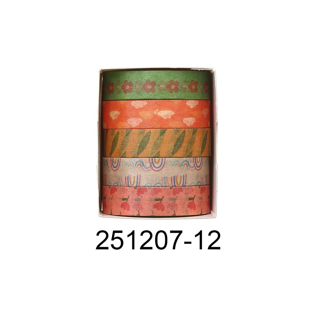 Retro Flower vintage Washi tape set, suitable for DIY photo frames, diaries, gift box packaging, exquisite decorative items