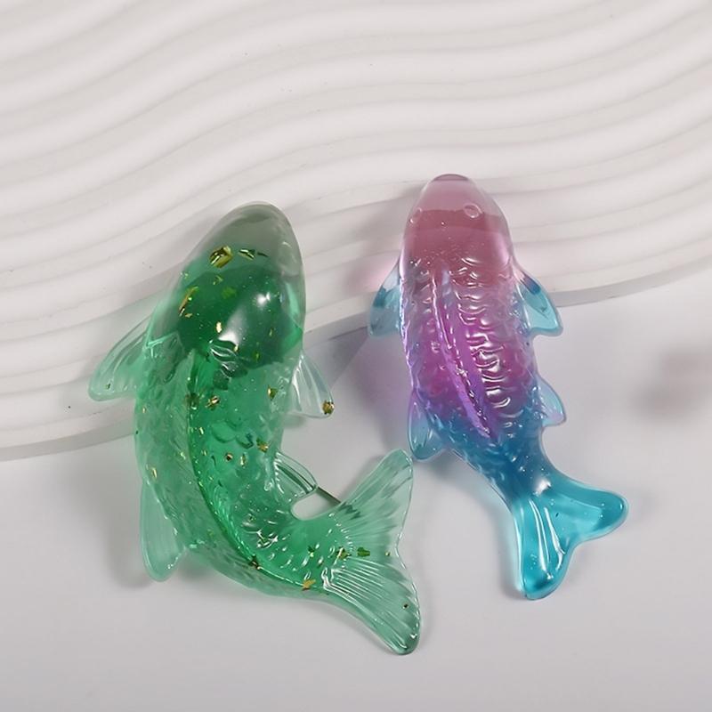 Cute Goldfish Candle Silicone Mold Durable Cartoon Animal Scented Candle Fish Mold Gypsum Ornaments Mold DIY Plaster