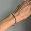 New Punk Personality Minimalist Unique Design Silver Color 5/8/10mm Ball Beading Bracelet for Woman Fashion Jewelry Holiday Gift