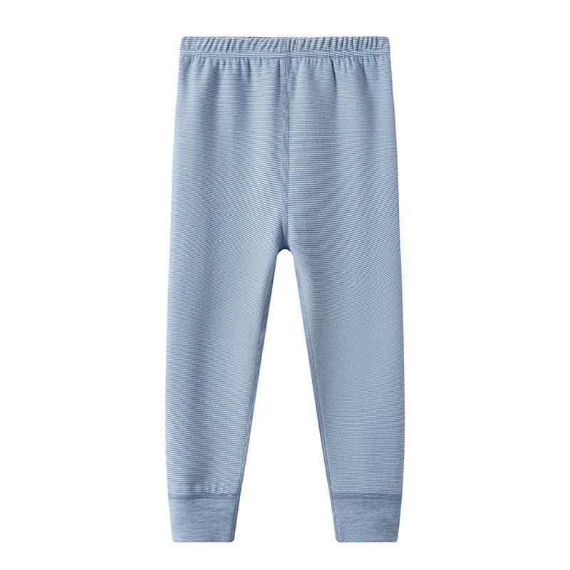 Kinder Nahtlose Gestreifte Warme Hosen: Jungen- & Mädchen- Herbst/Winter- Basisschicht- Nachtwäsche für Teenager