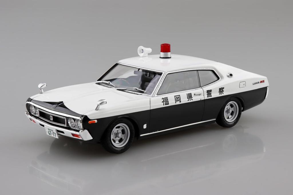 Aoshima Bunka Kyozai Seibu Keisatsu No. 10 C130 Laurel HT Investigative Patrol Car 1/24 Scale Plastic Model (Automobile)
