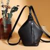 New large-capacity leather bag women's fashion versatile backpack commuter women's bag shoulder messenger bag armpit bag
