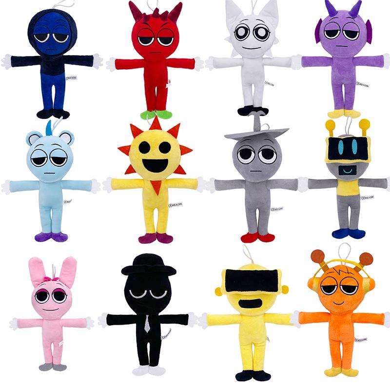 Sprunki Plush Stuffed Dolls Game Toys Cartoon Cute Soft Stuffed Incredibox Pillow Toy Kids Birthday Christmas Gifts