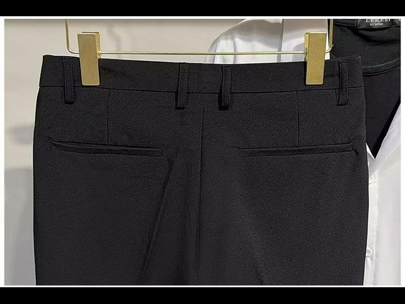 Men's Korean Style Autumn Loose Suit Trousers - Casual, Trendy, Straight-Fit Hong Kong Style Long Pants