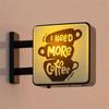 Mini Lightbox Fridge Magnet Coffee Creative Tourism Souvenir Magnetic Luminous Light Box Home Decoration Gift
