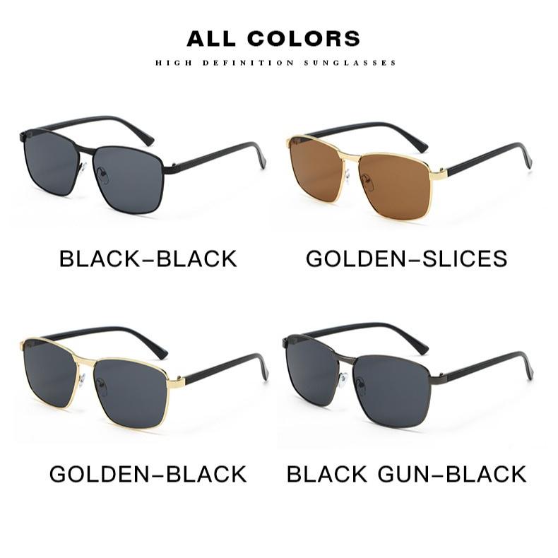Men's Sunglasses, New Metal Sunglasses, UV-protected Sunglasses for Driving