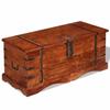 Solid Wood Storage Chest - VIDAXL - Vintage - Brown - 90cm X 40cm X 40cm