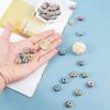 5/15/30pcs Resin Material Flower Pattern Large Hole Bead Decorative Bead Craft Bead DIY Bracelet Necklace Earrings Keychain Jewelry Accessories