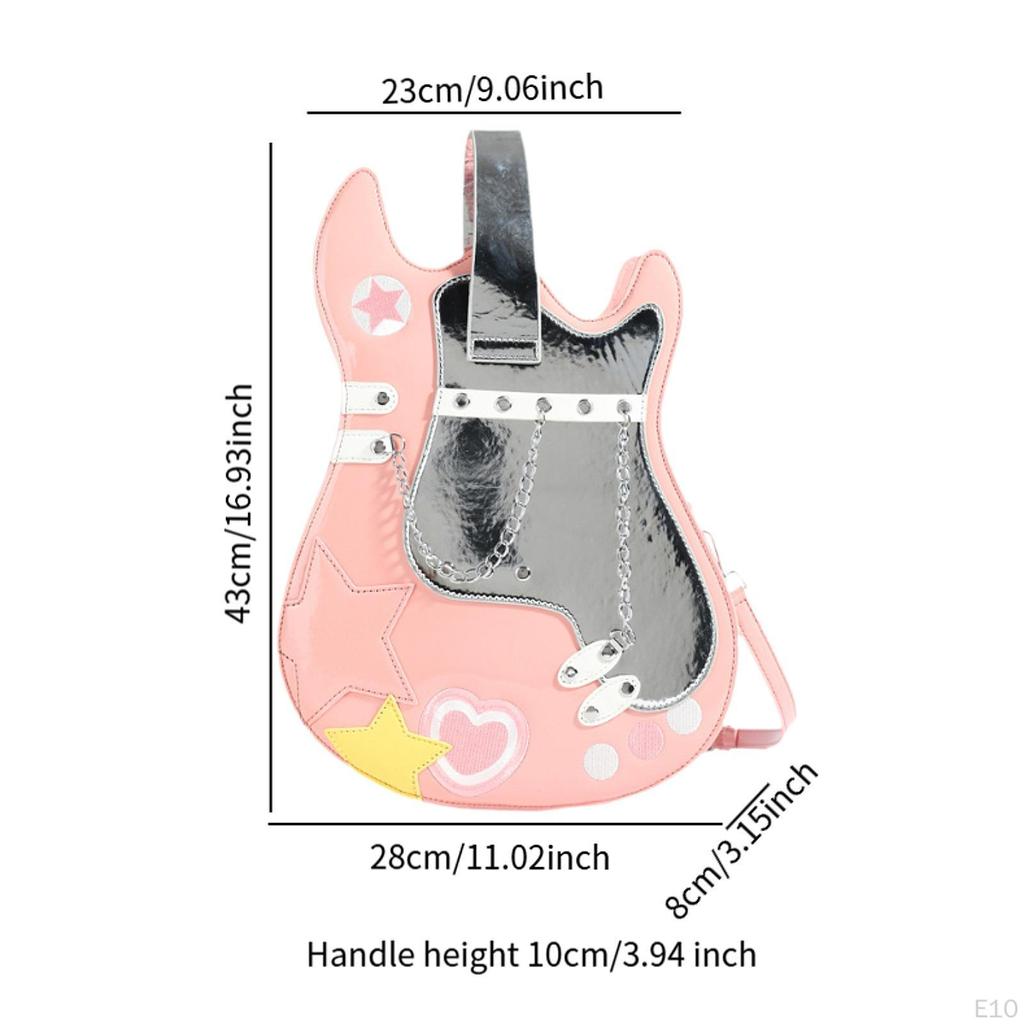 Gitarrenförmiger Rucksack Kreative Mode Handtasche für Dating Arbeit Urlaub Party