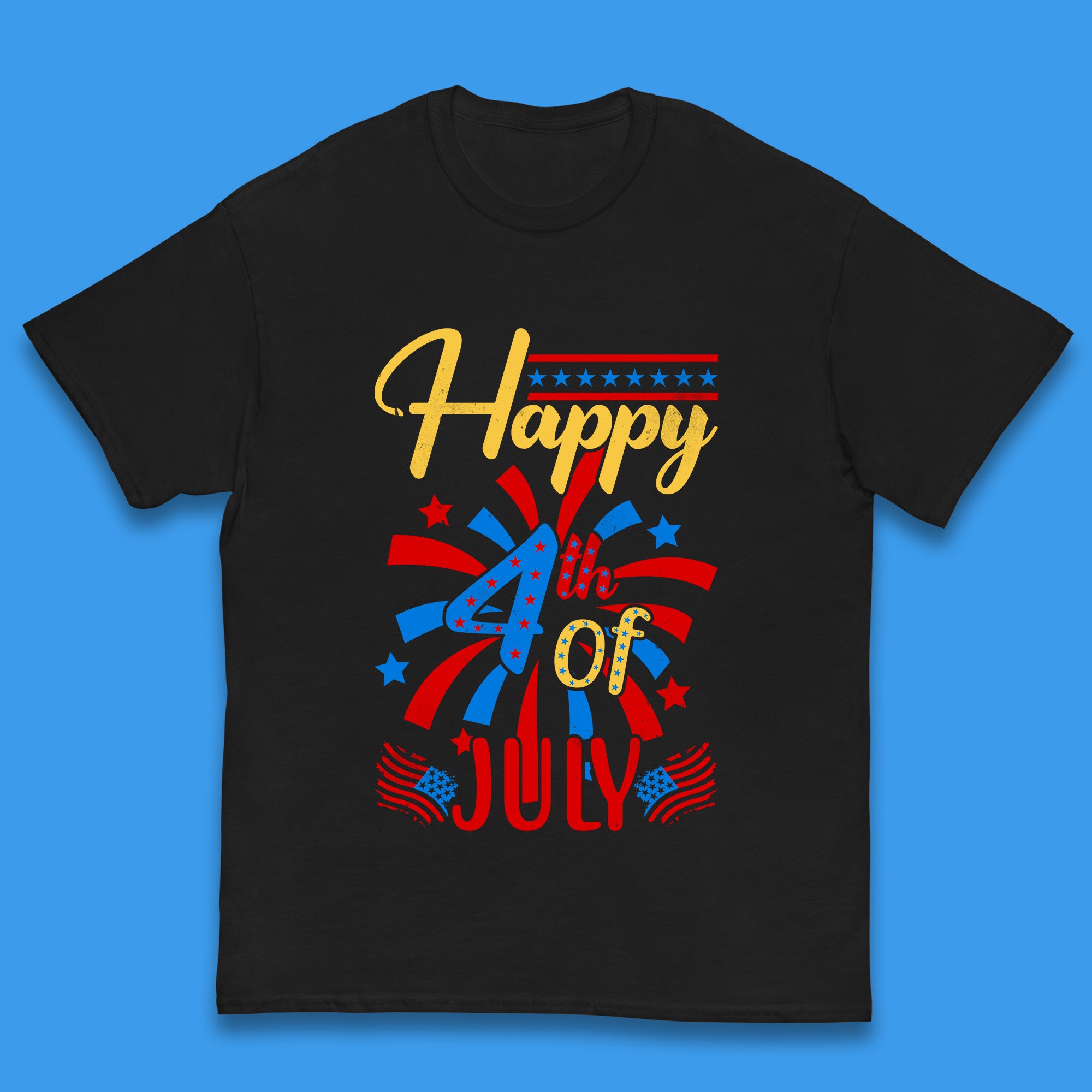 Happy 4th Of July USA Independence Day Celebration Patriotic Kids T Shirt 160
