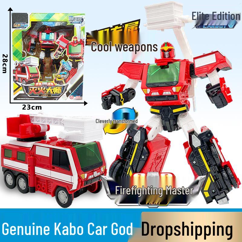 Kabo Car God: Rescue League Transformer Firefighting & Medical Robot Toy Set for Boys