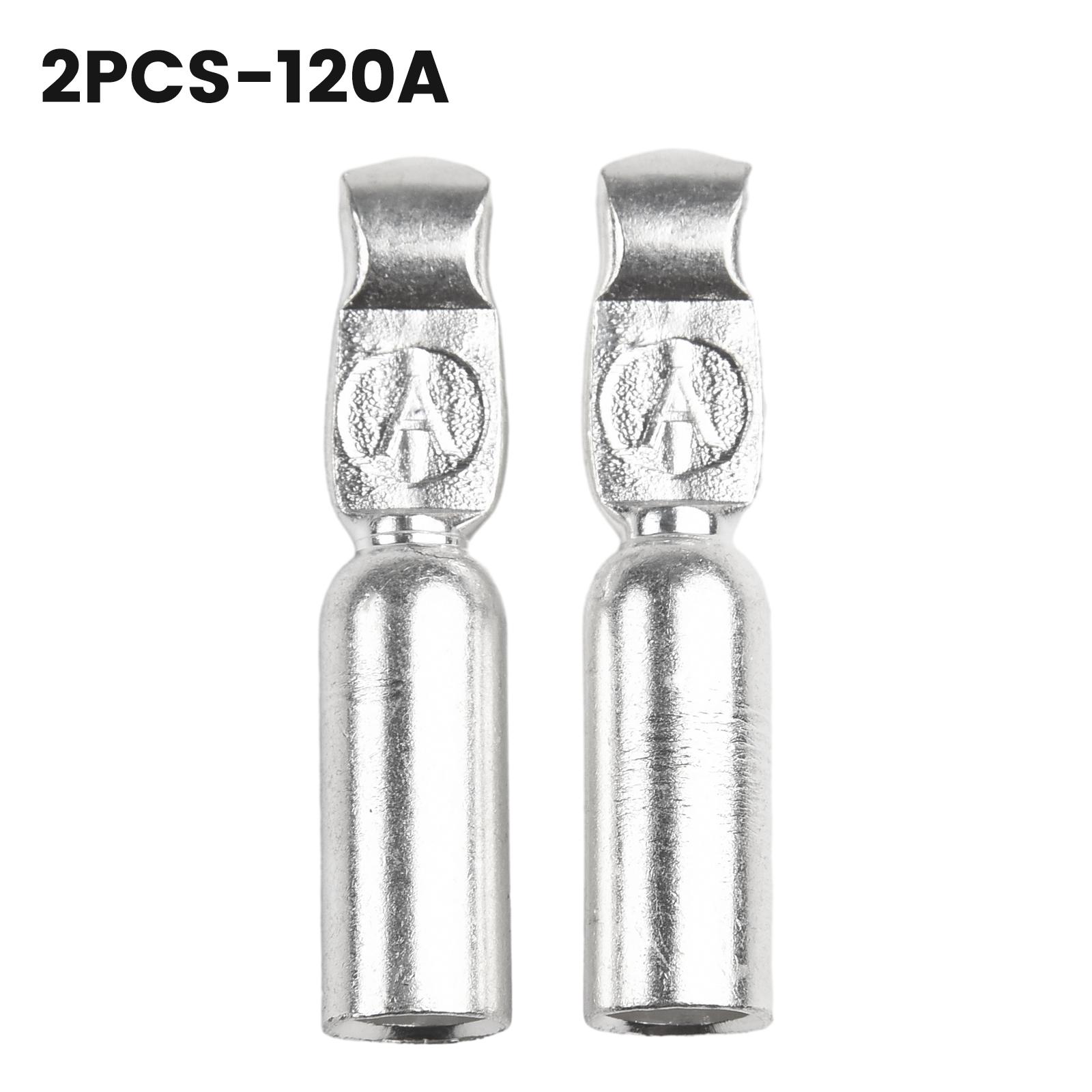 

2X Contacts Pins Lugs Terminals for 50A and 120A Connectors 600V Max Voltage for Winch Motor Terminals Wind Turbine Grounding 50A