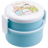 Skater Bento Rice Ball Made In Sumikkogurashi Atsumarundzu Box, 500ml, 2-Tier, Round, Case, Antibacterial, Japan, ONWR1AG-A