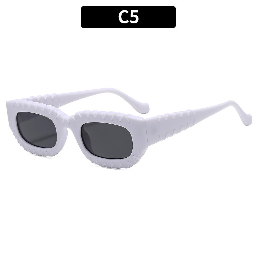 Women's sunglasses, men's and women's fashion square braided sunglasses