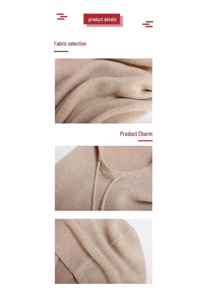 12-gauge Ribbed Cashmere Hooded Neck Warmer with Ear Protection - Unisex Thick Warm Hat