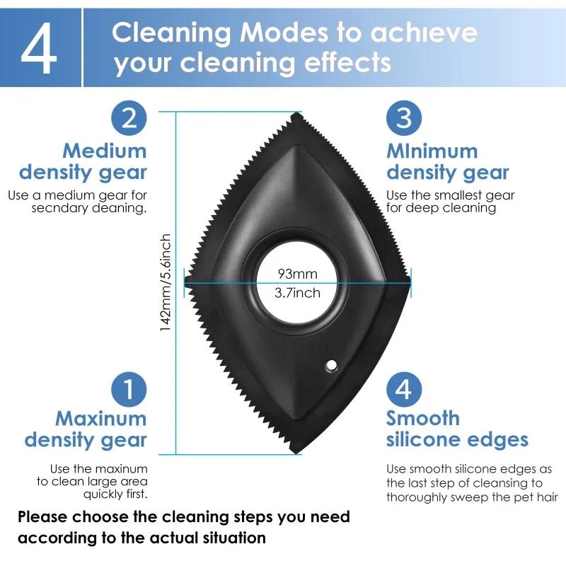 

Устройство для удаления шерсти домашних животных, устройство для чистки кошачьей шерсти, ковер, диван, скребок для деталей автомобиля, силиконовая щетка для удаления ворса с собакой, кошачьей шерсти чёрный