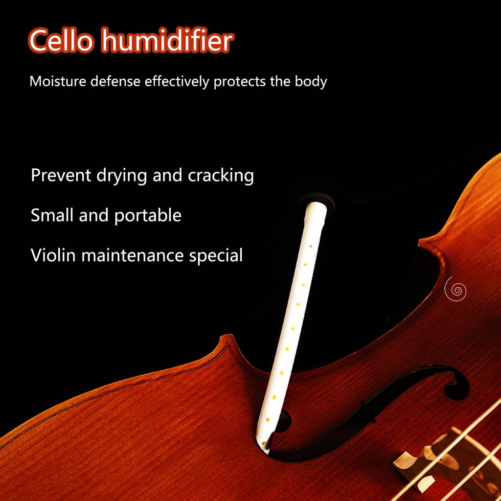 Portable Cello Humidifier Tube Universal Anti-cracking Sound Hole Humidifier Maintenance Replacement Parts Easy to Use