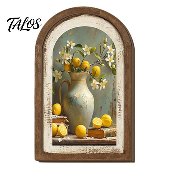 Rustic Tulip Wall Signs Pastoral Wooden Sign, Decorative Tabletop Display Pieces, Retro Style Art French Arched Pendant for Farmhouse Bedroom