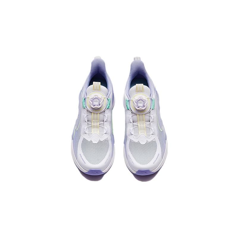 Anta Kids Monthly Comfortable Daily Non-Slip Wear-Resistant Low-Top Running Shoes Kids sneaker White Purple Yellow 322325519-2