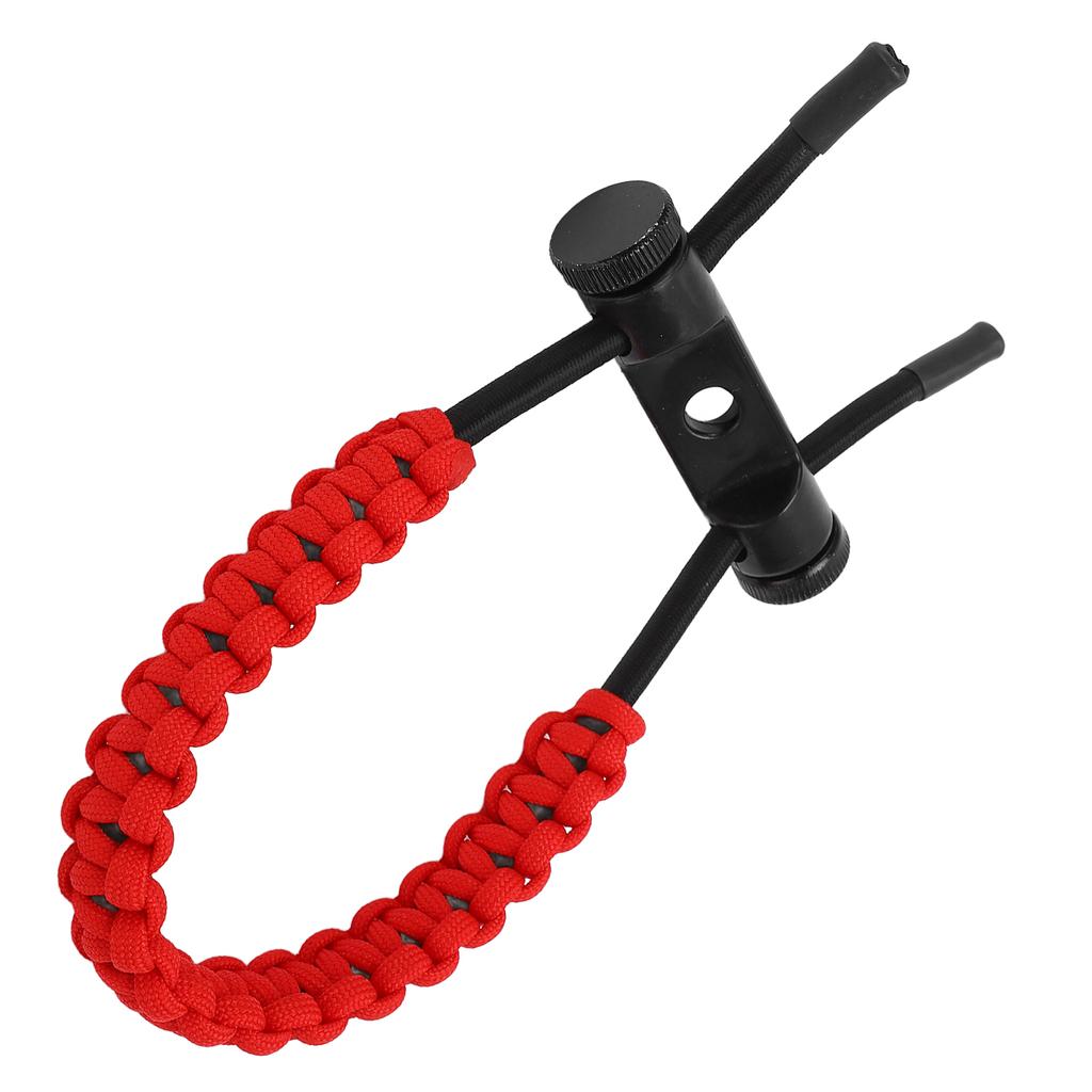 Compound Bow Wrist Sling Wrist Strap Braided Cord Rope Adjustable for Training ExercisingRed