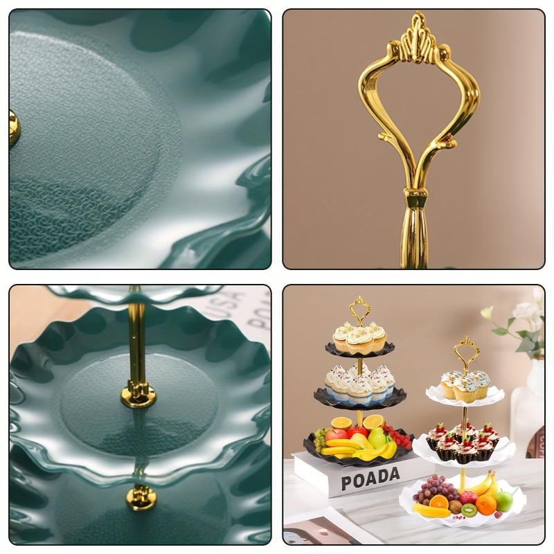 Taartplateau Plastic Dessertplateau Cupcakehouder Meerlaags Fruitschaal Voor Afstudeerfeest Verjaardag Bruiloft Tafeldisplay