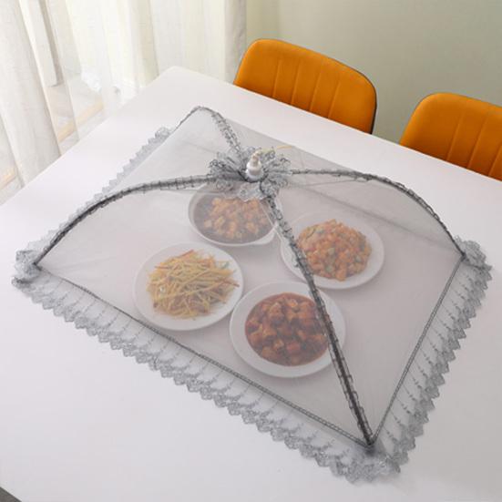 Capa de Vegetais Dobrável de Malha Redes para Alimentos Reutilizáveis Repelente de Insetos Capas de Comida Anti-moscas Protetor de Refeição ao Ar Livre