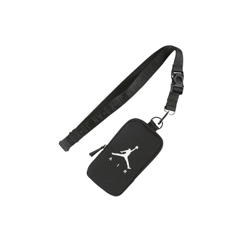 Jordan Polyester Crossbody Bag, Cell Phone Pouch, Card Holder Mini Unisex Black Jordan DA5068-010