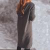 Autumn and winter new casual simple long sleeved button hooded sweater cardigan jacket for women 3530 EMA