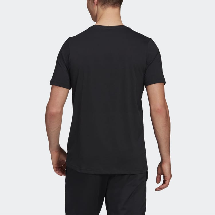 Adidas X Disney Collaboration T Shirts Men's Black Crew Neck Moderate Straight Fit GL3204