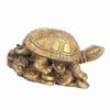 Bronze Exquisite Carving Brass Lucky Chinese Tortoise Shape Furnishing Craft Decoration