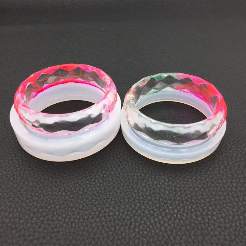Diamond Surface Mold DIY Ornament Diamond Surface Bracelet Model Bracelet Silicone Crystal Glue Dried Flower Resin