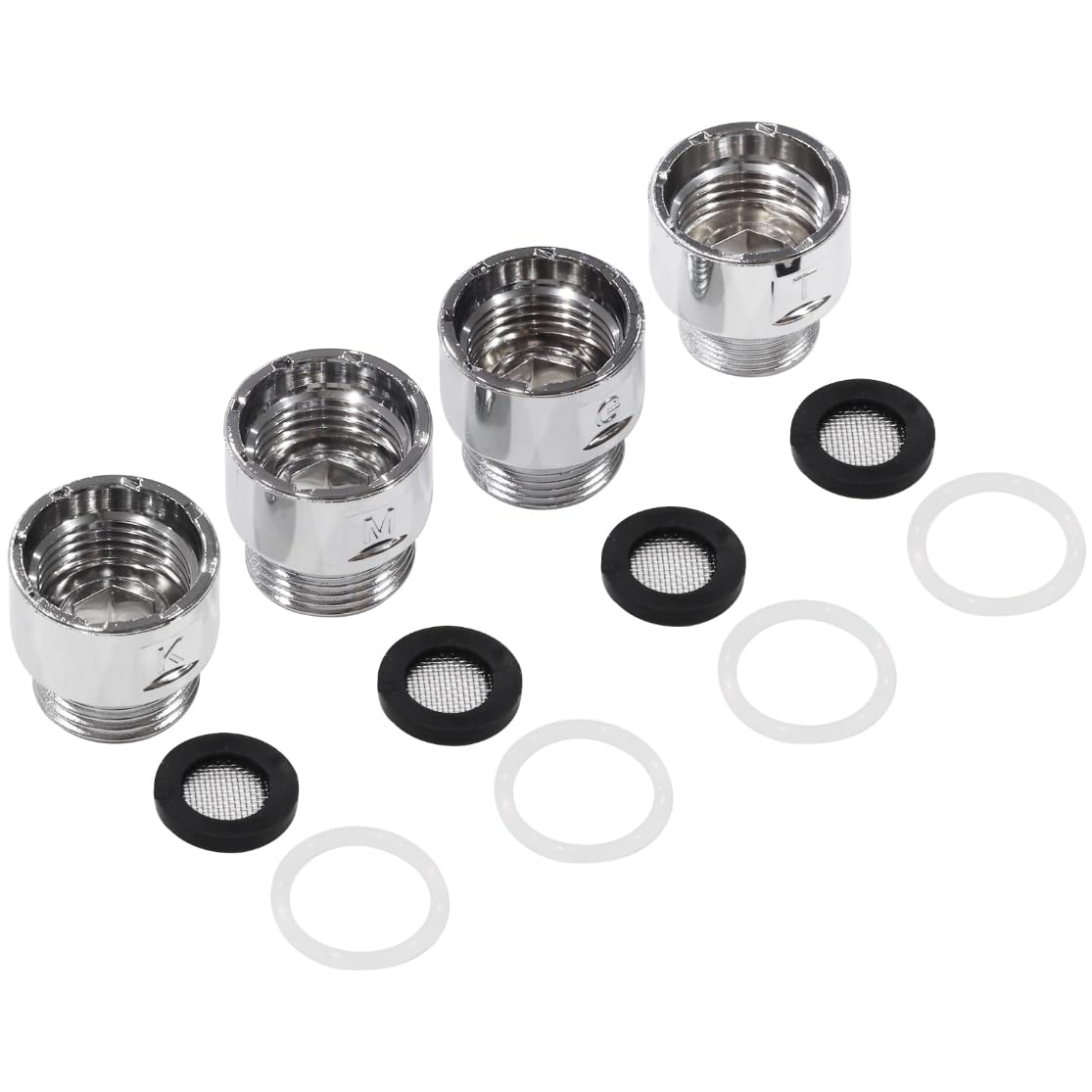 

Audiofan Shower Head and Shower Hose Adapter Set K G for various easy silver (4 pieces) (M T) hoses, installation,