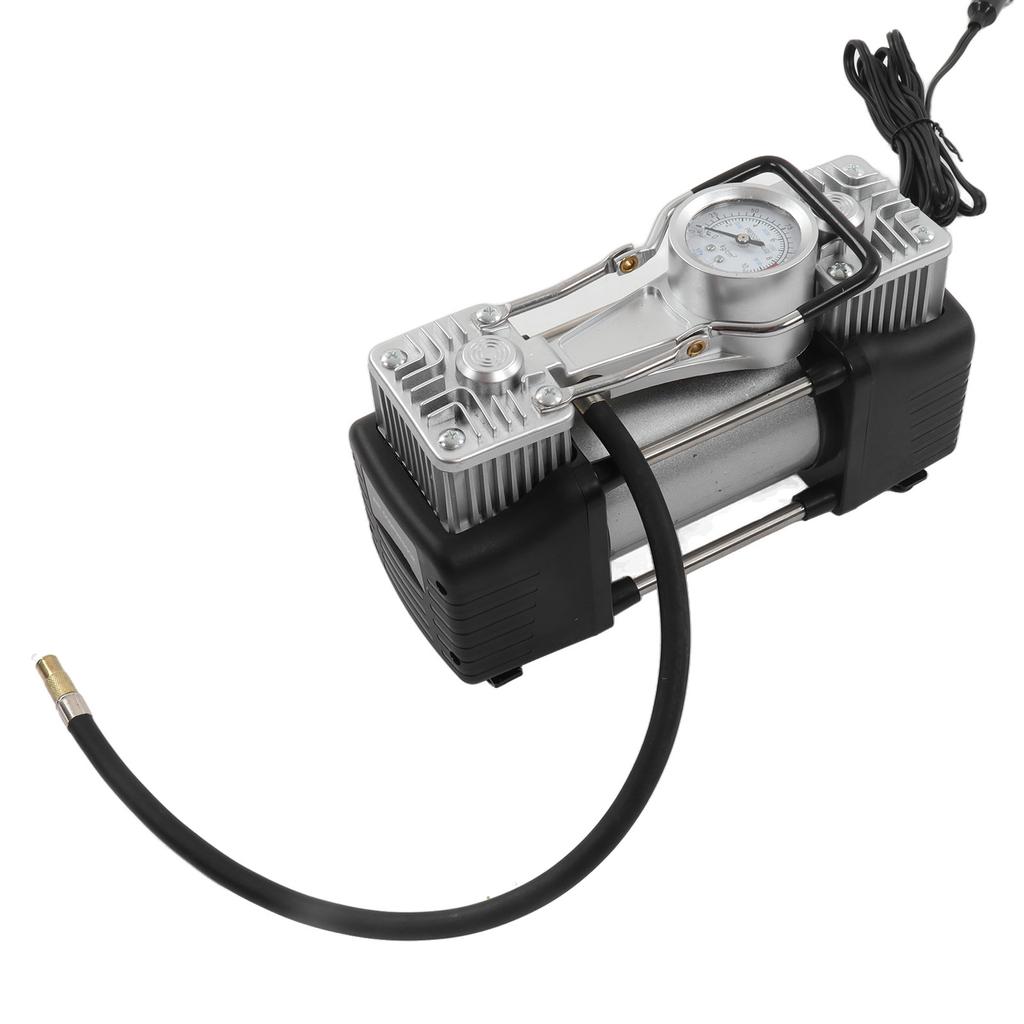 Tragbarer Reifenfüller 150PSI Doppelzylinder 180W Luftkompressorpumpe für Automobil DC 12V