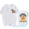 Fashion Capybara T Shirt Men/women EU Szie T-shirt Funny Capibara Harajuku Tees Tops Cartoon Mange Y2k 90s Grunge Tshirt Clothes