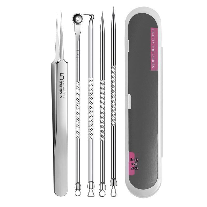 Blackhead & Acne Removal Set: Disposable Pimple Needle & Ultra-Fine Tweezers