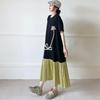 Short Sleeve Plus Size Cotton Vintage Floral Embroidery New In Dresses for Women Casual Loose Long Summer Dress