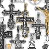Edelstahl Jesus Kreuz Anhänger Wikinger Halskette Herren Schild Drachentöter Amulett Anhänger Nikolaus Jugend Schmuck