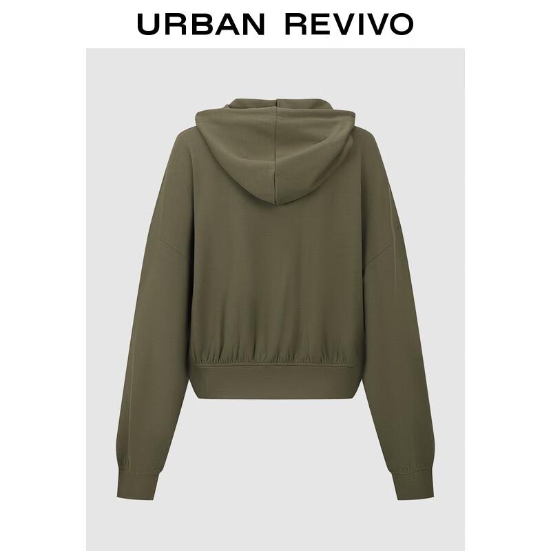 

UR Women s Hooded Drawstring Pleated Hem Sweatshirt S