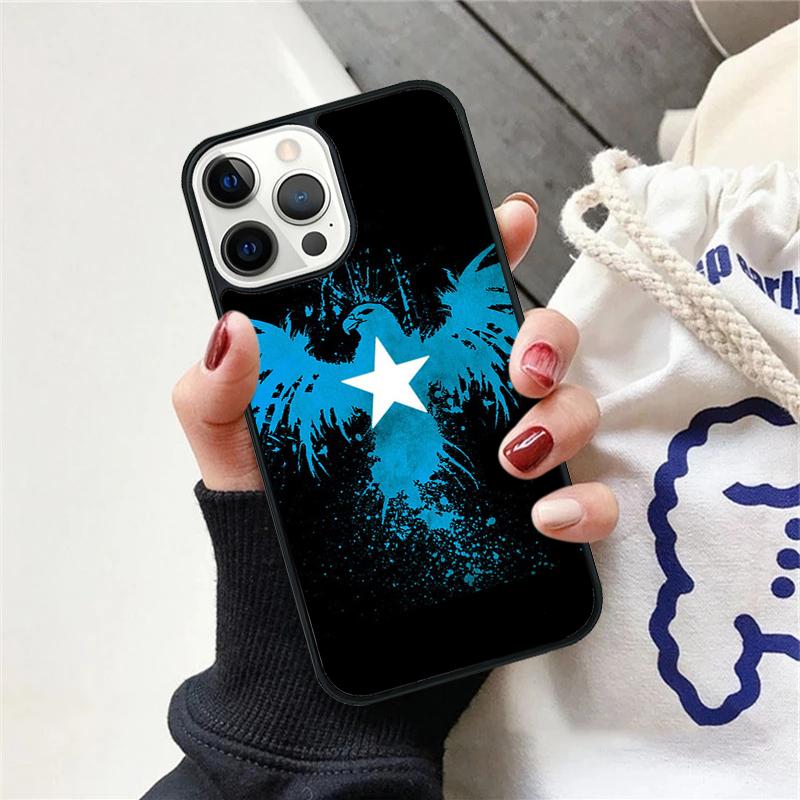 Somalia Flag Coat of Arms Phone Case For iPhone 17 Air 15 16 Cover 11 13 14 Pro Max 12 Plus Max Fundas