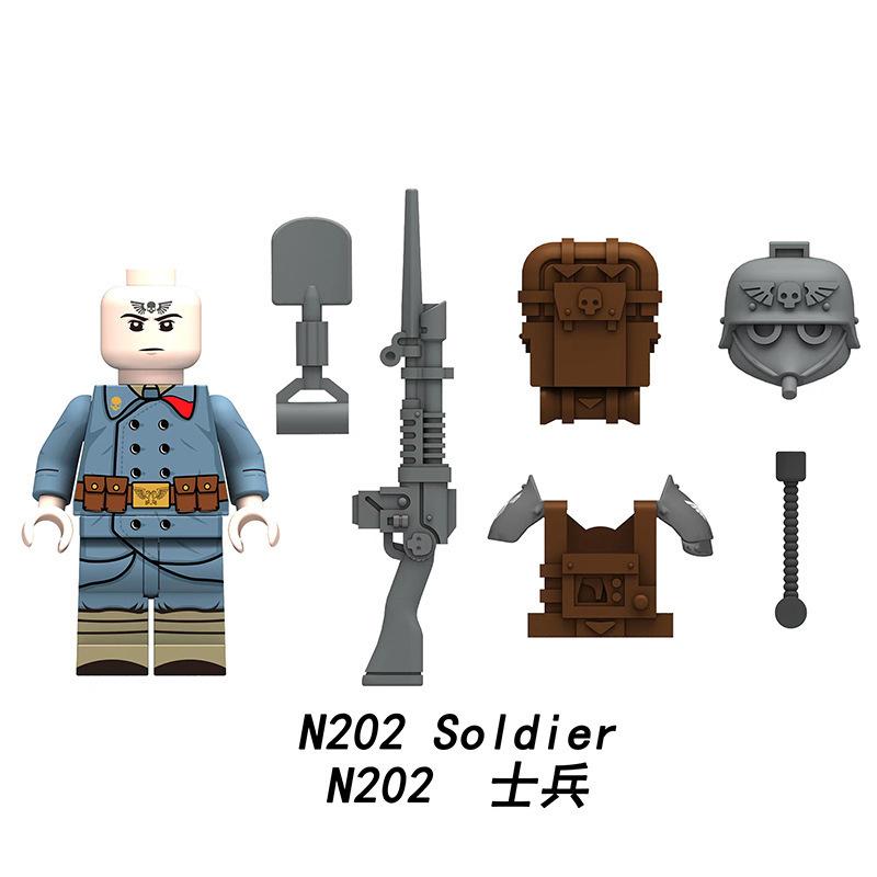 

N201-208 Военный строительный блок Миниатюрный инструктор Spitfire Soldier Communication Soldier Игрушка-головоломка из мелких частиц