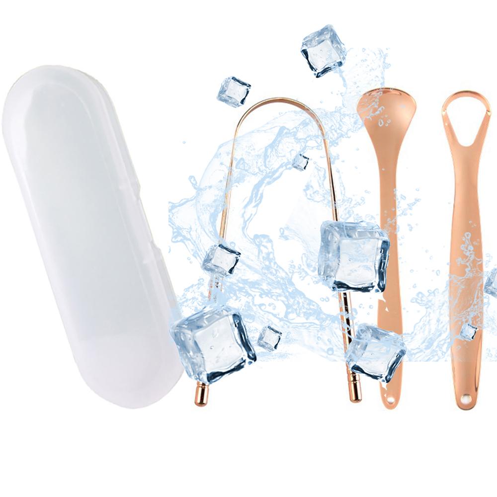 Stainless Steel Tongue Scraper Tongue Coating Cleaner Oral Hygiene Tool for Fresh Breath and Healthy Teeth Care