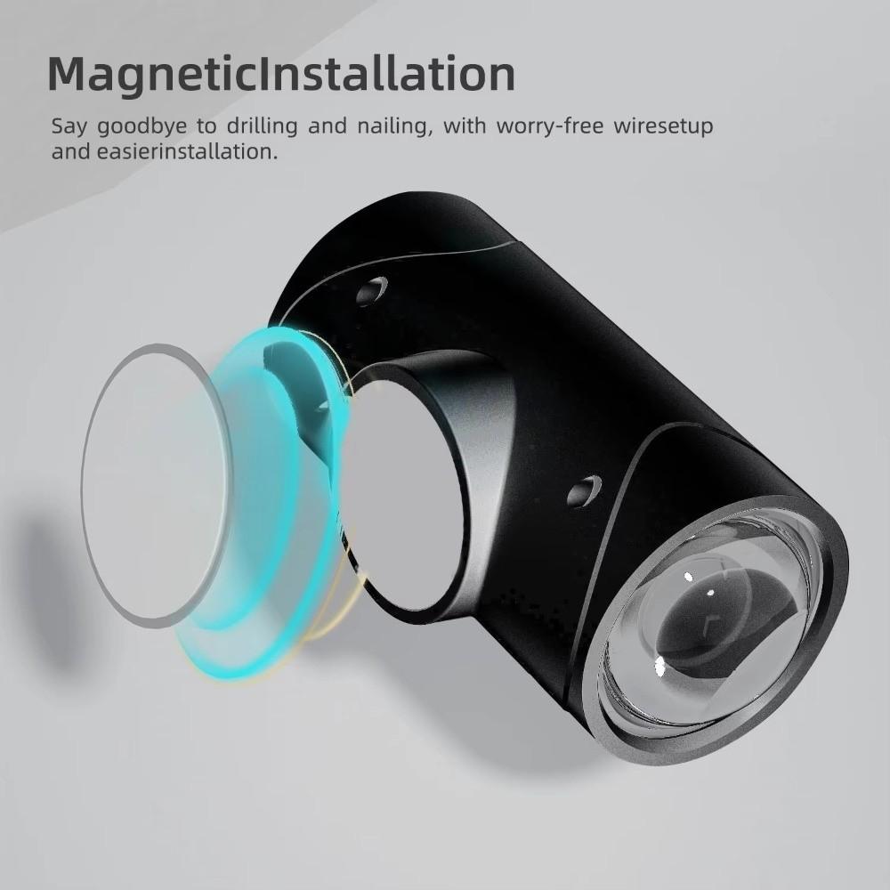 Dimmable Wall Lamp Rechargeable RGB Gradient Ambient Light Smart Magnetic Step Lamp  Bedroom