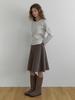 Deomiteun Smore Flare Skirt (Brown)