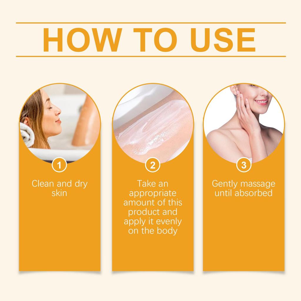 EELHOE Orange Body Moisturizing & Whitening Fragrance Gift Set Gentle Emollient Hydrating Moisturizing Skin Care Set