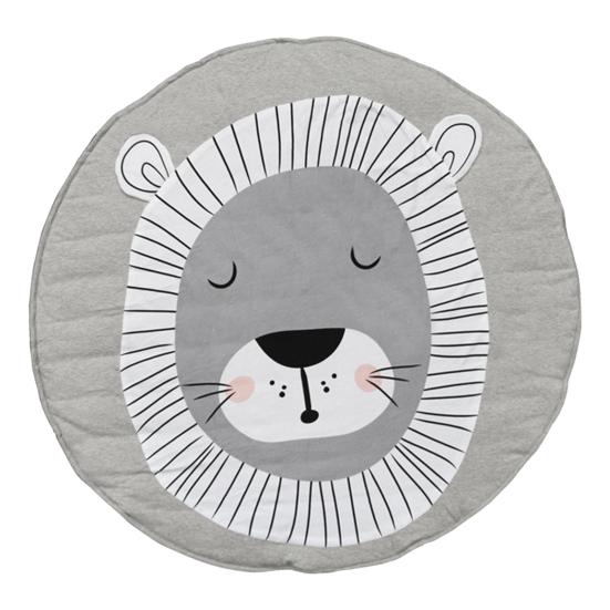 Bebek Oyun Matı Yumuşak Malzeme Bebek Emekleme Pedi Dairesel Tasarım Hayvan Desenli Bebek Aktivite Matı Bebek Emekleme Pedi