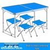 Portable Aluminum Alloy Folding Table and Chair Set for Outdoor Camping and Street Stalls