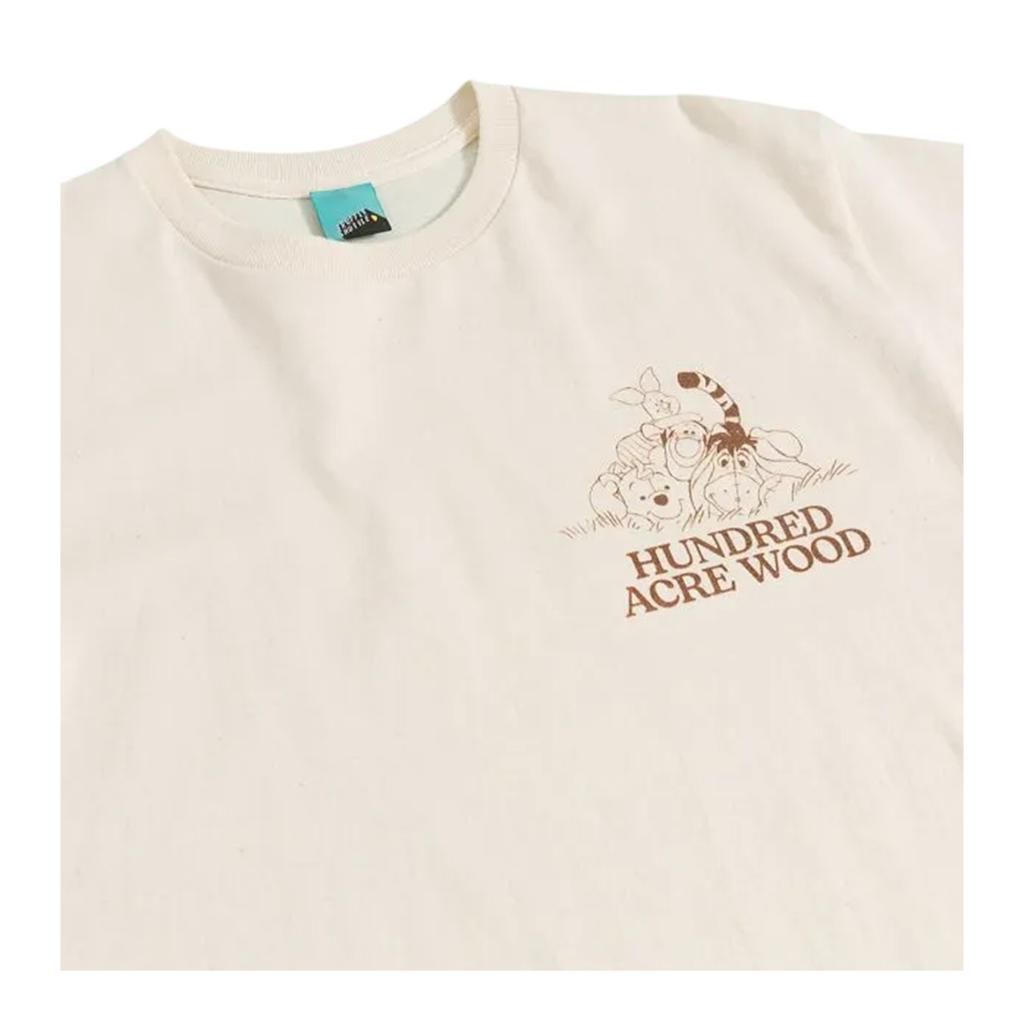 Winnie the Pooh Unisex Adult Hundred Acre Wood Map Back Print T-Shirt