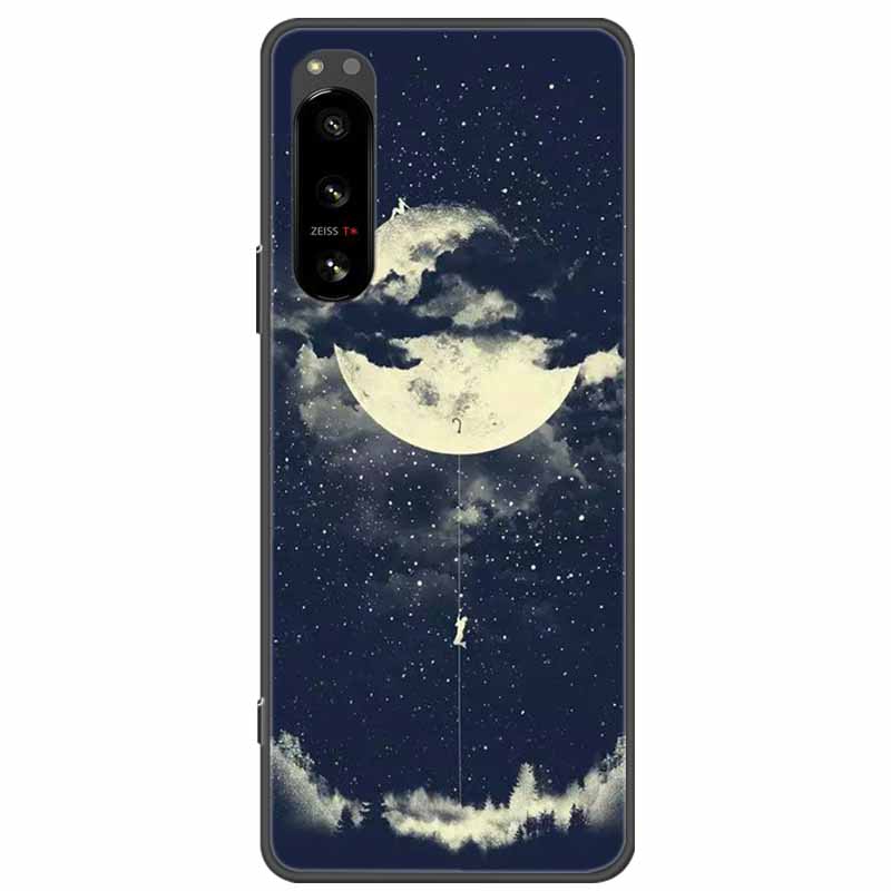 Pro Sony Xperia 5 / 5 II / 5 III Pouzdro TPU Měkký Silikon Nárazuvzdorná Pouzdra pro Sony Xperia 5 III Kryt Telefonu 5II 5III Vlk Lvi