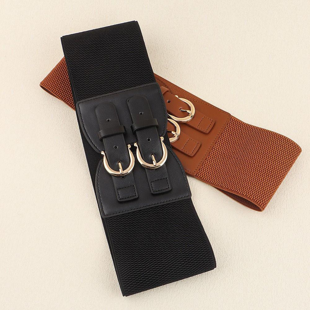 Adjustable Corset Belt Leather Wide Waist Corset Casual PU Cummerbunds  Girl